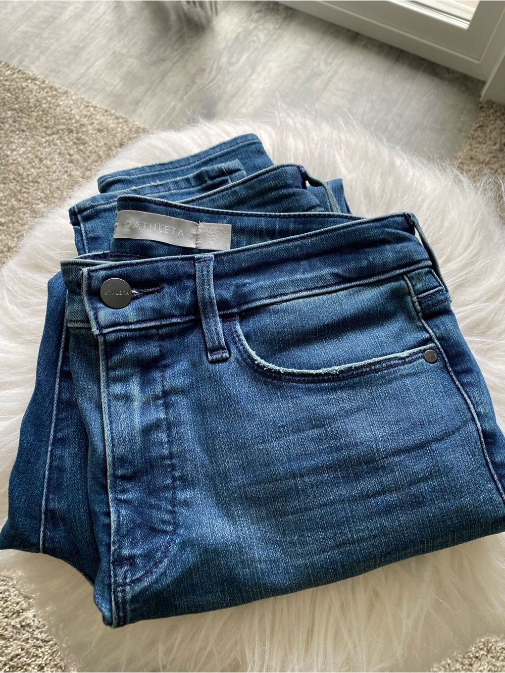 Athleta Skinny Sculptek Jeans in Indigo Blue